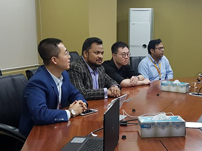 With the Managing Director of Huawei