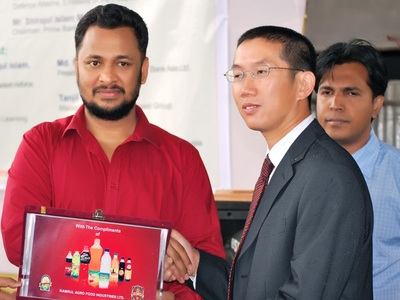 With  the Defense Adviser of China Embassy