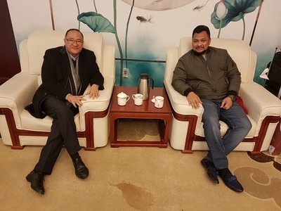 With the Vice president of Madagascar