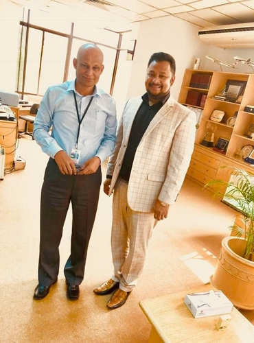 With Ex colleague and Managing Director of Biman Bangladesh AirLines