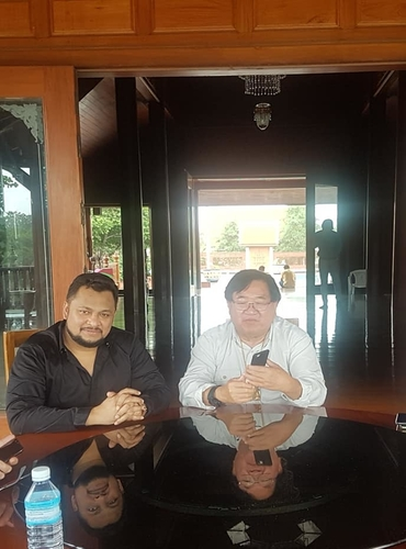 With the minister of Thailand